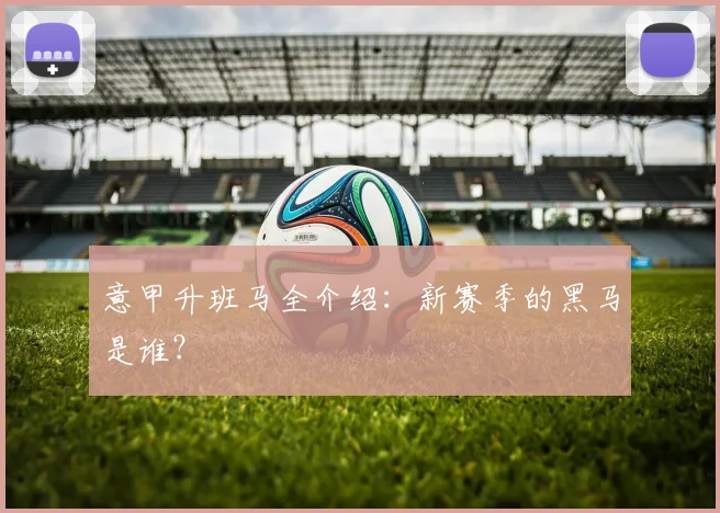 意甲升班马全介绍：新赛季的黑马是谁？
